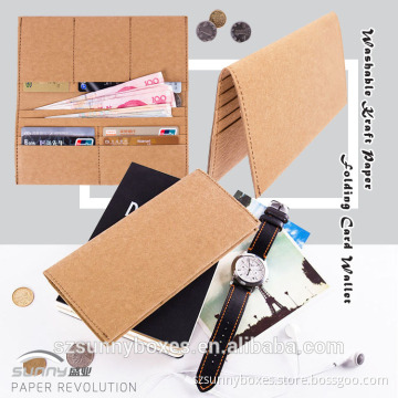 Ultra Thin 9 Card Slots Waterproof Paper Wallet